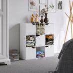 Witte Boekenkast met 5 Deuren – Houten Vakkenkast 90x90 cm, Huis en Inrichting, Kasten | Boekenkasten, Verzenden, Nieuw