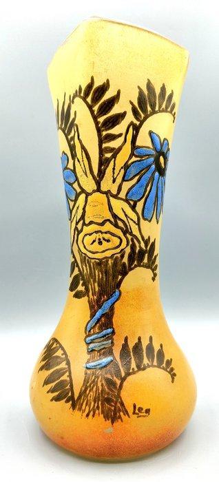 LEGRAS (1839-1916) - Vaas - Zeldzame vaas Art nouveau met, Antiek en Kunst, Kunst | Designobjecten
