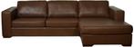 Leren bank Special, 2.5-zitsbank + Longchair (284x100cm) - E, Huis en Inrichting, Banken | Bankstellen, 250 tot 300 cm, Hoekbank