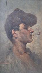 Arturo Stagliano (1870-1936) - Uomo con la pipa