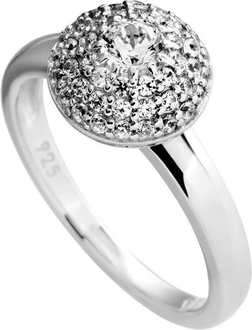 Diamonfire - Zilveren ring met steen Maat 16.0 - Pav‚ bol, Sieraden, Tassen en Uiterlijk, Ringen, Verzenden