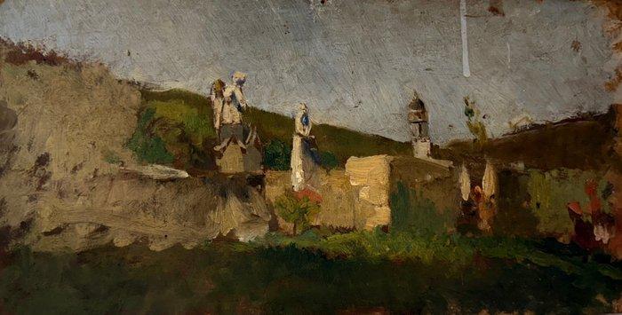 Uberto DellOrto (1848–1895) - Paesaggio, Antiek en Kunst, Kunst | Schilderijen | Klassiek