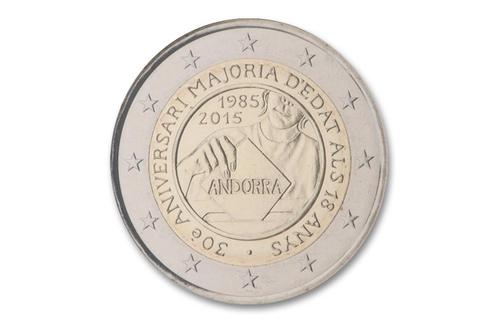 2 euro Stemrecht 2015 - Andorra, Postzegels en Munten, Munten | Europa | Euromunten, Verzenden