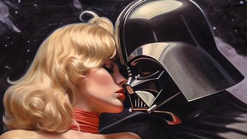 David Law / L.A French - Dark side of love, Antiek en Kunst, Kunst | Schilderijen | Modern