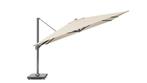 Challenger T1 premium zweefparasol 400x300 cm champagne, Tuin en Terras, Ophalen of Verzenden, Nieuw