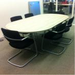 (MDK-104794) Ahrend Mehes vergadertafel ovaal met nieuw v..., Huis en Inrichting, Bureaus, Ophalen of Verzenden, Gebruikt