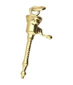 Gouden Brandweerspuit ketting hanger, Verzenden, Nieuw