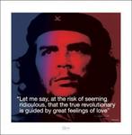 Kunstdruk Che Guevara iQuote 40x40cm, Nieuw, Verzenden