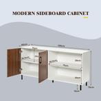 Modern Buffetkast Credenza Kast met Open Deuren en Compartim