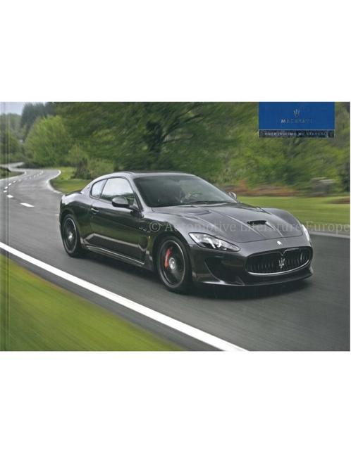 2014 MASERATI GRANTURISMO MC STRADALE HARDCOVER BROCHURE, Boeken, Auto's | Folders en Tijdschriften