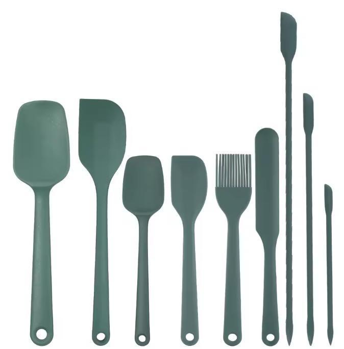 Siliconen Spatelset 9-delig – Hittebestendig en Antiaanbak, Huis en Inrichting, Keuken | Keukenelementen, Nieuw, Verzenden