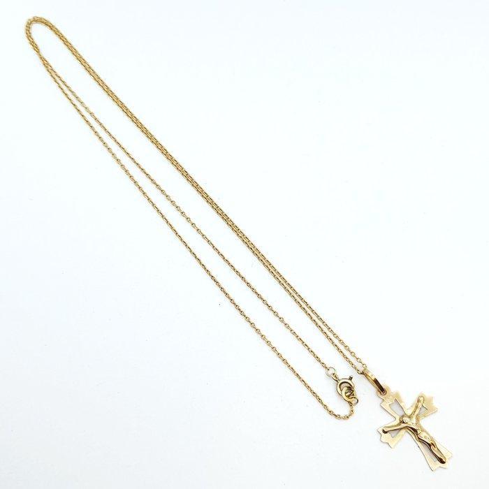 Ketting met hanger - 14 karaat Geel goud, Sieraden, Tassen en Uiterlijk, Antieke sieraden