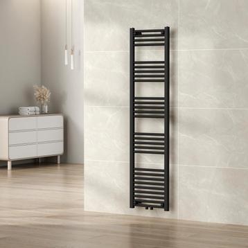 [neu.haus] Handdoekradiator Voss 160x40x3 cm zwart beschikbaar voor biedingen