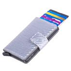 Figuretta RFID Cardprotector PU-Leer - Carbon - Zilver, Sieraden, Tassen en Uiterlijk, Verzenden, Nieuw, Overige kleuren, Overige merken