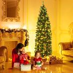Tweedekans | 6.5 Feet Pre-lit Hinged Pencil Christmas Tree, Diversen, Kerst, Ophalen of Verzenden, Zo goed als nieuw