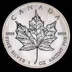 Canada. 5 Dollars 1990 Hoja de Arce, 1 Oz (.999) (Zonder