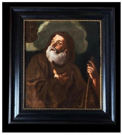 Jusepe de Ribera (1591-1652), Manner of - Saint Francis of, Antiek en Kunst, Kunst | Schilderijen | Klassiek