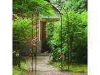 Nature Rozenboog - Tuinboog met decoratieve krullen - H230 x, Verzenden, Zo goed als nieuw