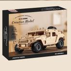 Terreinwagen 65-delig met pull-back mechanisme Houten DIY..., Hobby en Vrije tijd, Modelbouw | Overige, Verzenden, Nieuw