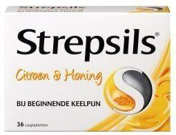 Strepsils - Citroen & honing - 36 zuigtabletten, Diversen, Verpleegmiddelen, Nieuw, Verzenden