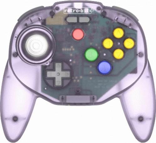 Tribute 64 2.4 GHz Wireless Controller (Atomic Purple) (R..., Spelcomputers en Games, Spelcomputers | Nintendo 64, Gebruikt, Verzenden
