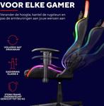 Trust GXT 716 Rizza - Gaming Stoel - RGB verlichting - Zwart, Verzenden, Zo goed als nieuw
