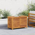 Tuinbox met jaloezien 90x50x56 cm massief acaciahout, Verzenden, Nieuw