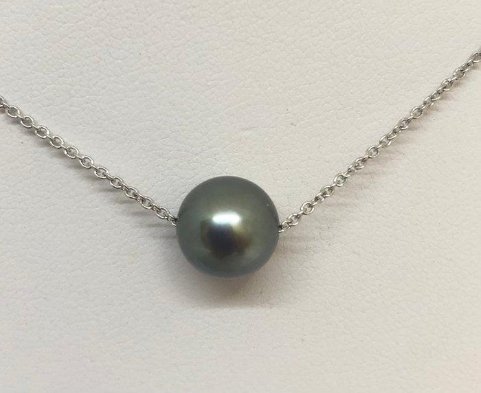 Halsketting Tahitische parel - Witte goud 18K, Sieraden, Tassen en Uiterlijk, Kettingen