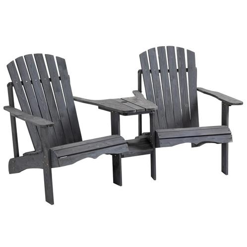 TRUUSK Set Van 2 Terrasstoelen Met Tafel En Parasolgat, Ergo, Tuin en Terras, Overige Tuin en Terras, Nieuw, Verzenden