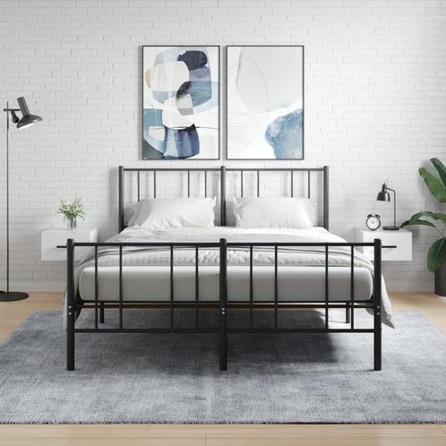 vidaXL Nachtkastjes 2 st wandgemonteerd 35x35x20 cm, Huis en Inrichting, Kasten | Overige, Nieuw, Verzenden