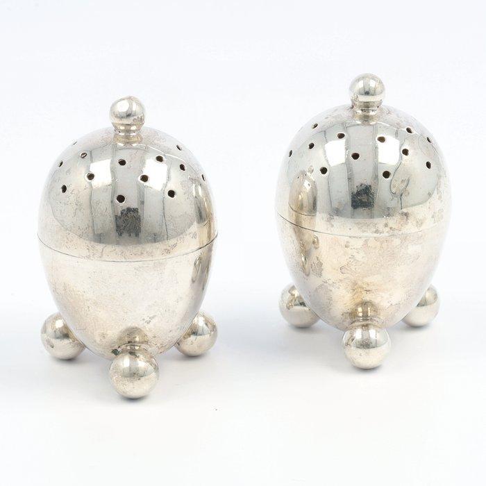 Peper- en zoutstel (2) - .925 zilver, Antiek en Kunst, Antiek | Goud en Zilver