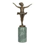 Beeldje - Kleuter - Brons, Marmer