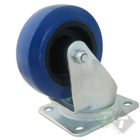 Flightcase Zwenkwiel - Blue Wheel - Zwenkwielen - 80 Mm - In, Doe-het-zelf en Verbouw, Overige Doe-het-zelf en Verbouw, Nieuw