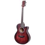 Fazley W55-COL-R ColourTune western gitaar rood, Muziek en Instrumenten, Snaarinstrumenten | Gitaren | Akoestisch, Verzenden, Nieuw