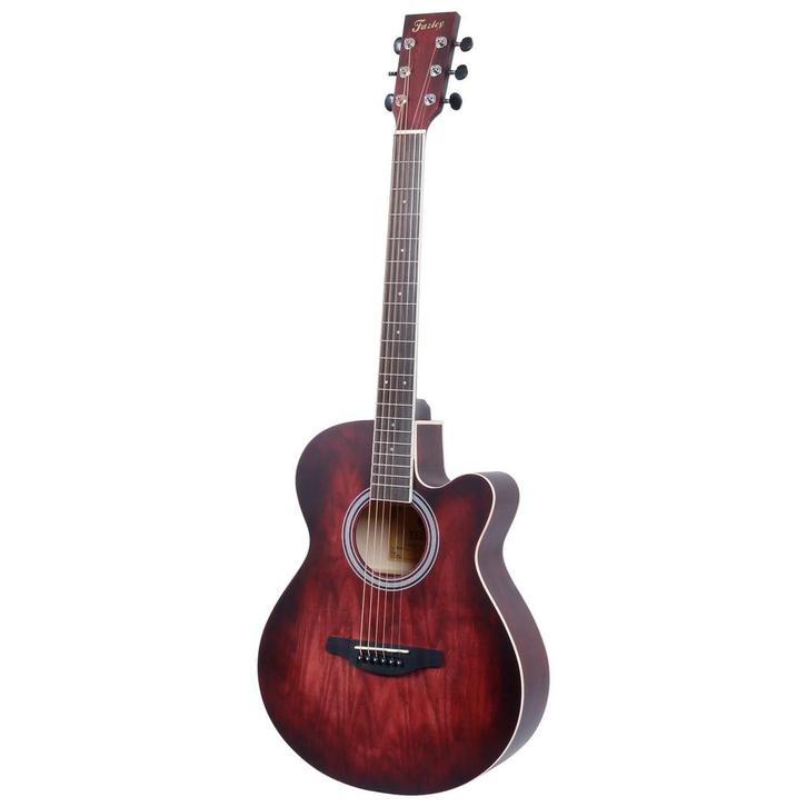Fazley W55-COL-R ColourTune western gitaar rood, Muziek en Instrumenten, Snaarinstrumenten | Gitaren | Akoestisch, Verzenden