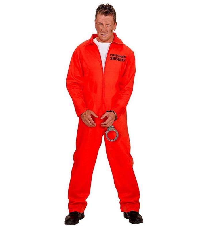 Boevenpak Rood County Jail Heren, Kleding | Heren, Carnavalskleding en Feestkleding, Nieuw, Verzenden