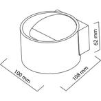 LED Wandlamp - Wandverlichting - 8W - 4200K - Mat Zwart, Huis en Inrichting, Lampen | Wandlampen, Ophalen of Verzenden, Nieuw