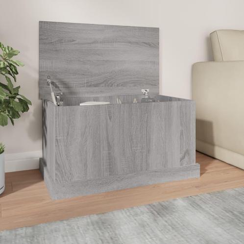 Opbergbox 70x40x38 cm bewerkt hout grijs sonoma eikenkleurig, Huis en Inrichting, Schoonmaakartikelen, Verzenden