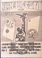 Poster die een vriendschapsfeest adverteert voor UJC, Verzamelen, Verzenden, Nieuw, Overige onderwerpen, Met lijst