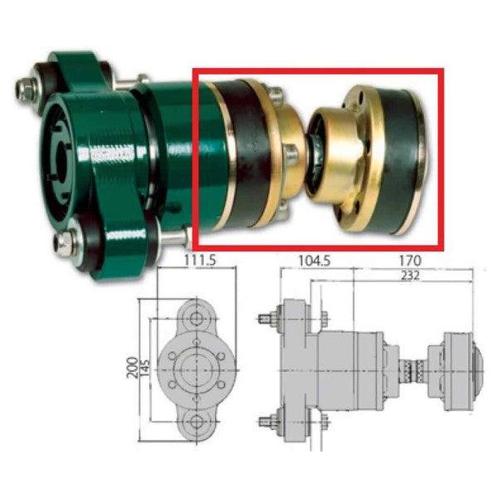 Bieden: Aquadrive flexible shaft link CV15 - 6070025, Watersport en Boten, Overige Watersport en Boten, Nieuw, Ophalen of Verzenden