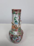 Vaas - Porselein - China - familie roos - Kanton vaas, Antiek en Kunst