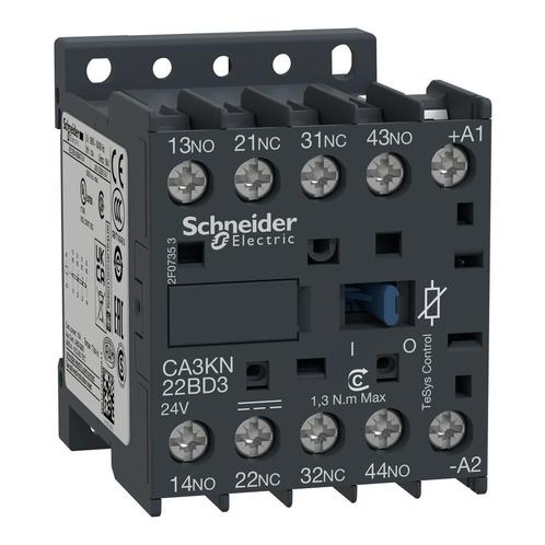 Schneider TeSys K Hulpcontact 2NO 2NC 24VDC - CA3KN22BD3, Doe-het-zelf en Verbouw, Elektra en Kabels, Overige typen, Nieuw, Verzenden