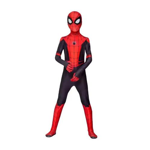 Spiderman Kostuum – Jumpsuit met Masker - Zwart - Maat 122, Kinderen en Baby's, Carnavalskleding en Verkleedspullen, Nieuw, Ophalen of Verzenden