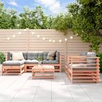 vidaXL 7-delige Loungeset massief douglashout, Tuin en Terras, Verzenden, Nieuw, 7 zitplaatsen, Loungeset
