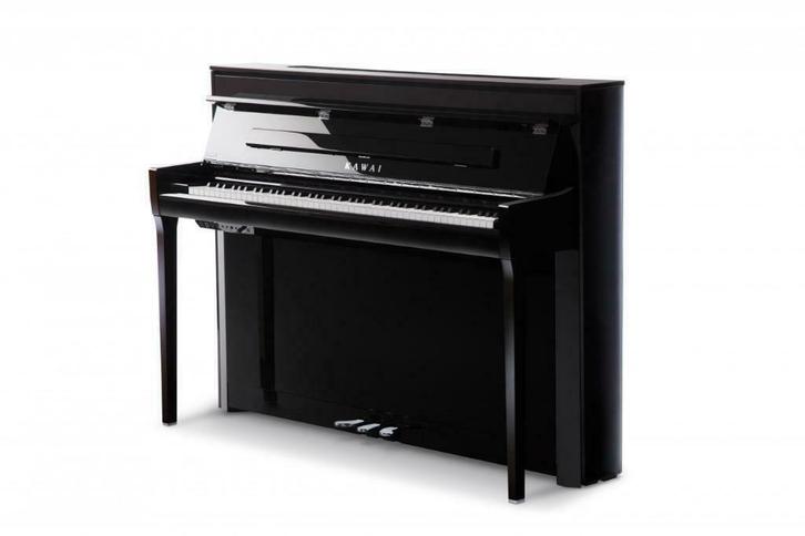 KAWAI NOVUS NV-5 S- Hybride piano *OP VOORRAAD* -, Muziek en Instrumenten, Piano's, Piano, Zwart, Nieuw, Digitaal, Hoogglans, Verzenden