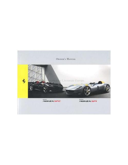 2019 FERRARI SP1 & SP2 MONZA INSTRUCTIEBOEKJE ENGELS, Auto diversen, Handleidingen en Instructieboekjes