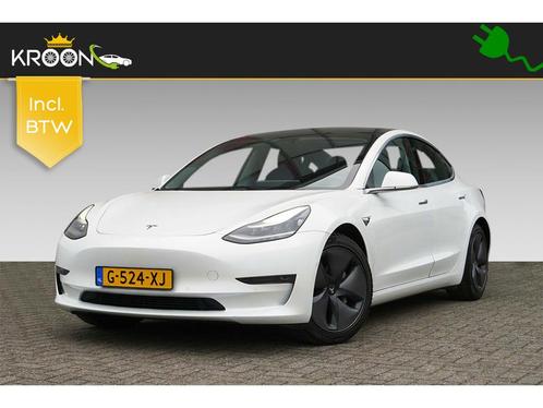 Tesla Model 3 Long Range AWD 75kWh FSD Pack Trekhaak, Auto's, Tesla, Lease, Automaat, Hatchback, Elektrisch, Plug-in hybride, Bluetooth