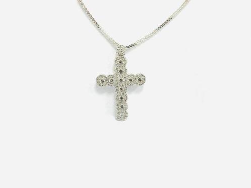 Ketting met hanger - 18 karaat Witgoud - 1.80ct. tw. Diamant, Sieraden, Tassen en Uiterlijk, Antieke sieraden