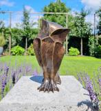 Beeldje, gestilleerde uil - 26 cm - Brons, Antiek en Kunst