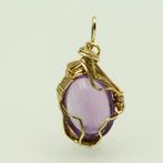 Koninklijke Amethist Gloed | 14,3ct Hanger omwikkeld met